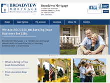 Tablet Screenshot of broadviewmortgage.com